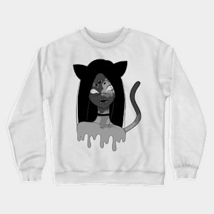 Black cat Crewneck Sweatshirt